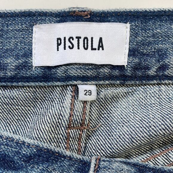 Revolve Pistola Stevie High Waist Flare Jeans in the color Seneca. 29 - Picture 7 of 13